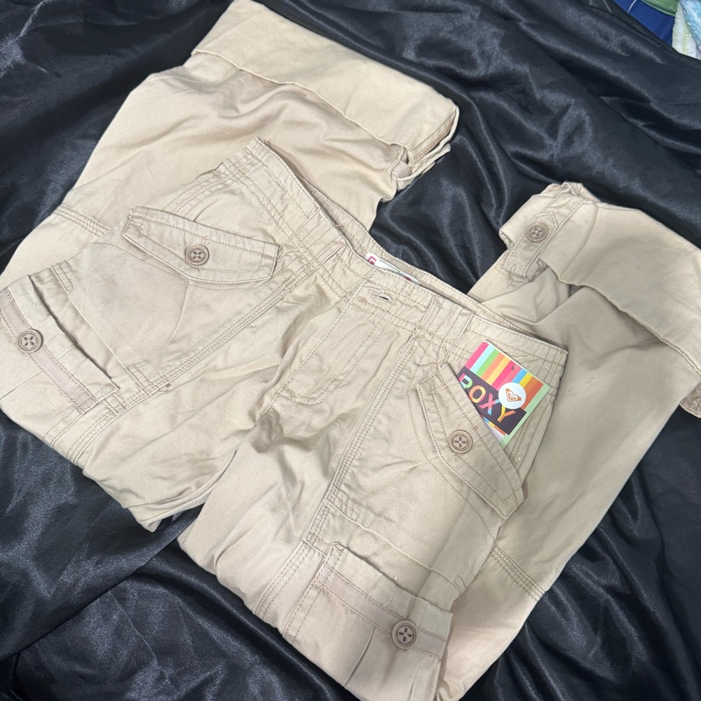 Roxy Kids Tan Cargo Pants